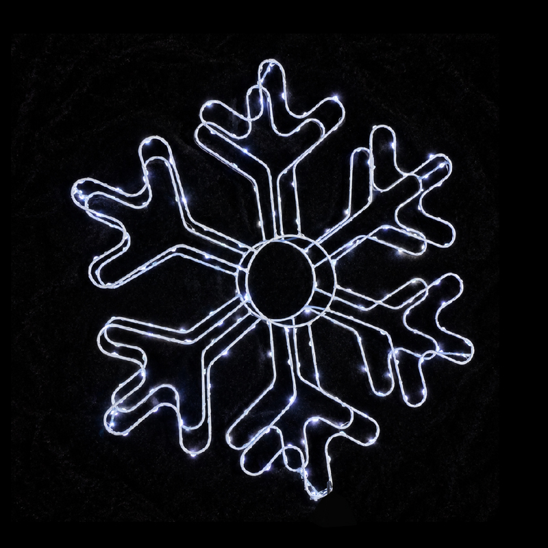 Snowflake Outline Hanging Light Decoration