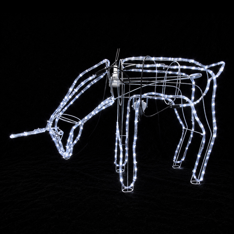 Wireframe Deer Holiday Light Decoration