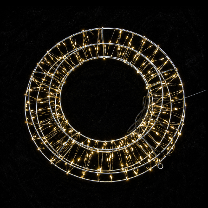 Layered Ring Holiday Light Decoration