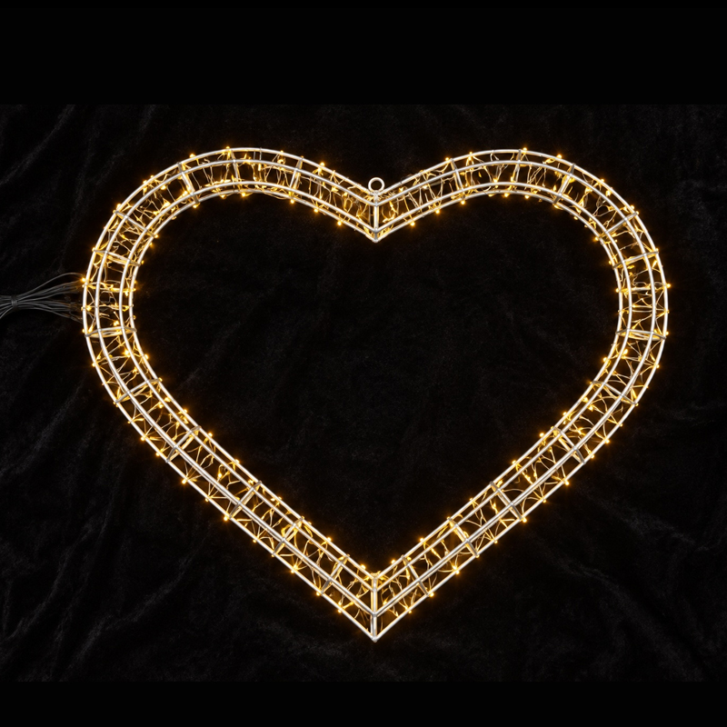 Double Heart Christmas Light Decoration