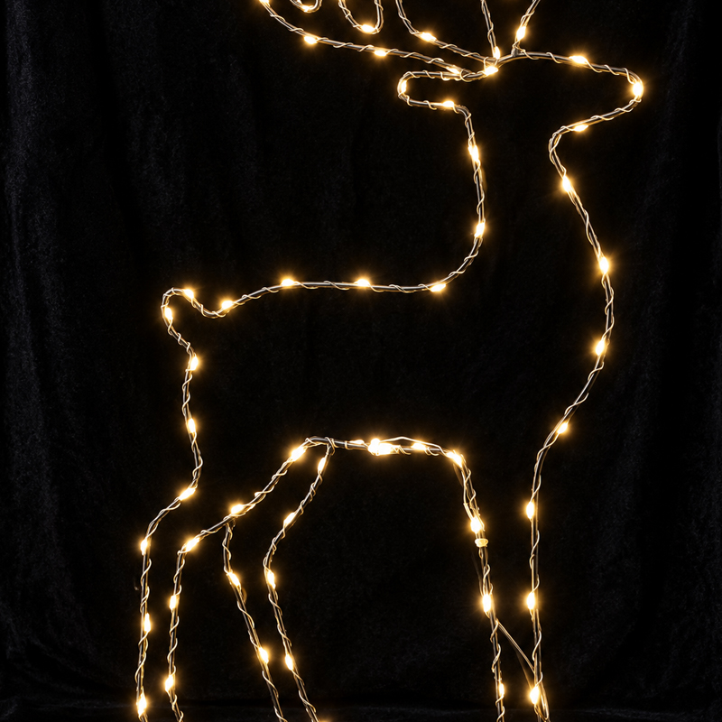Reindeer Christmas Lighted Yard Stake