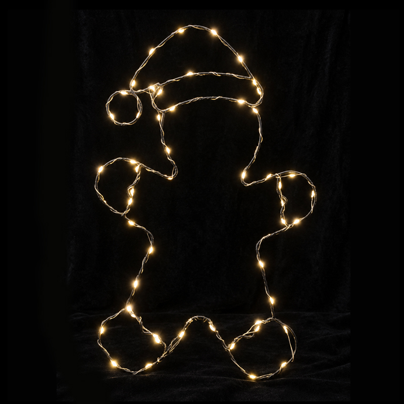 LED Gingerbread Christmas Ground Light